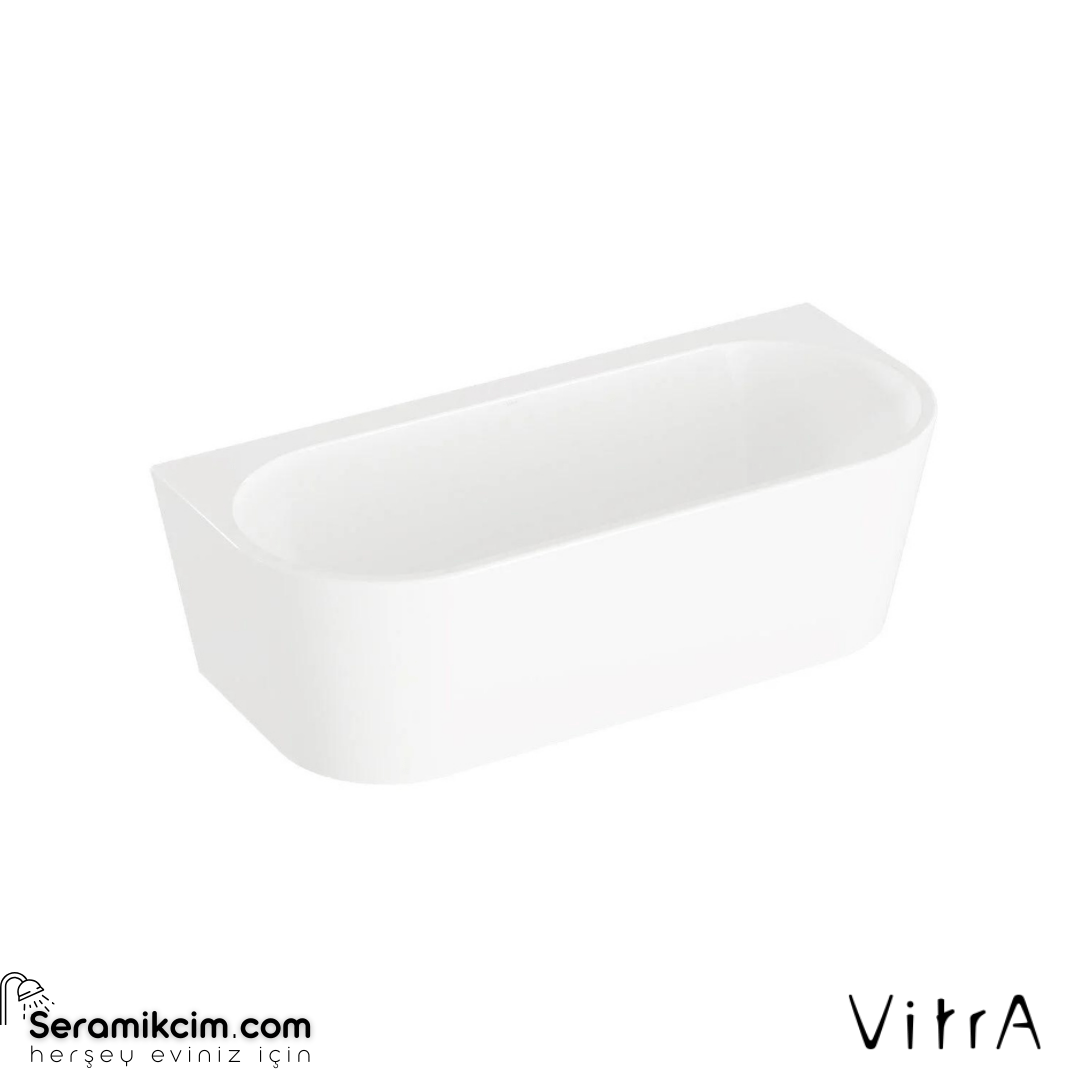 VitrA Geo 180X80 Duvara Bağlantılı Küvet + Ayak Seti + Gizli Sifon