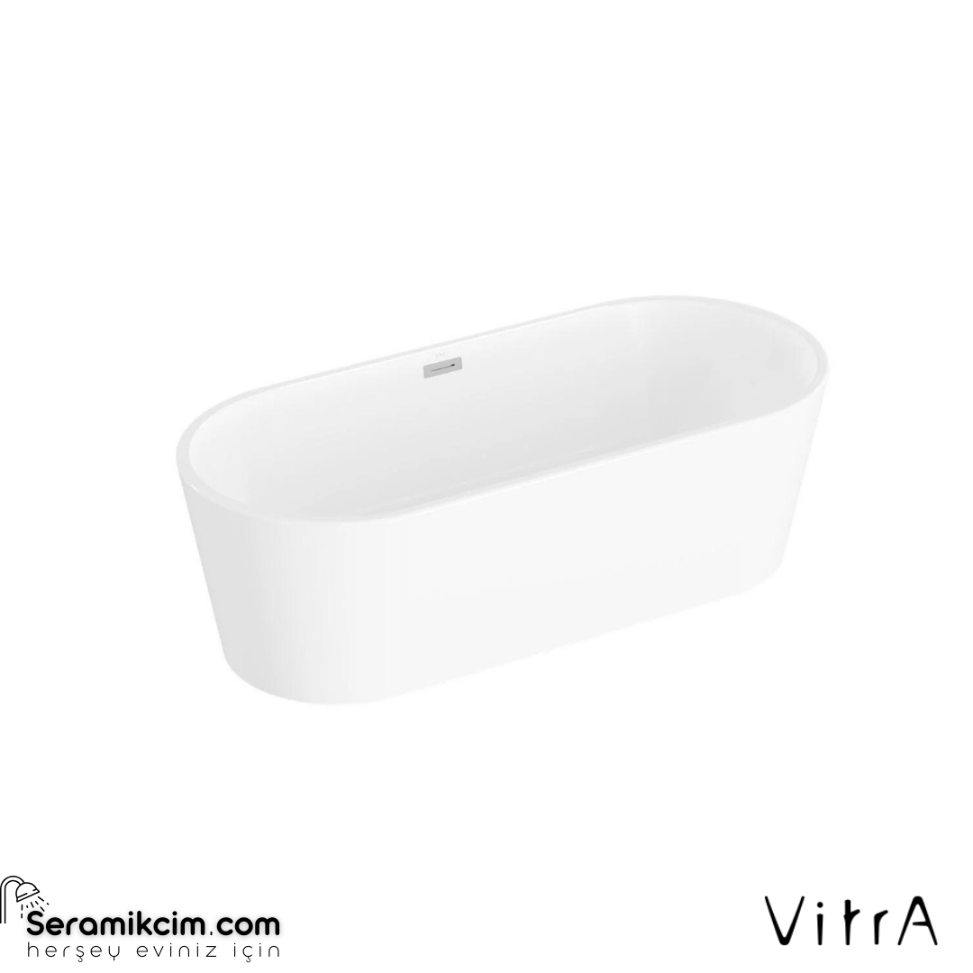 VitrA Geo 180X80 Freestanding Küvet + Ayak Seti + Kare Sifon