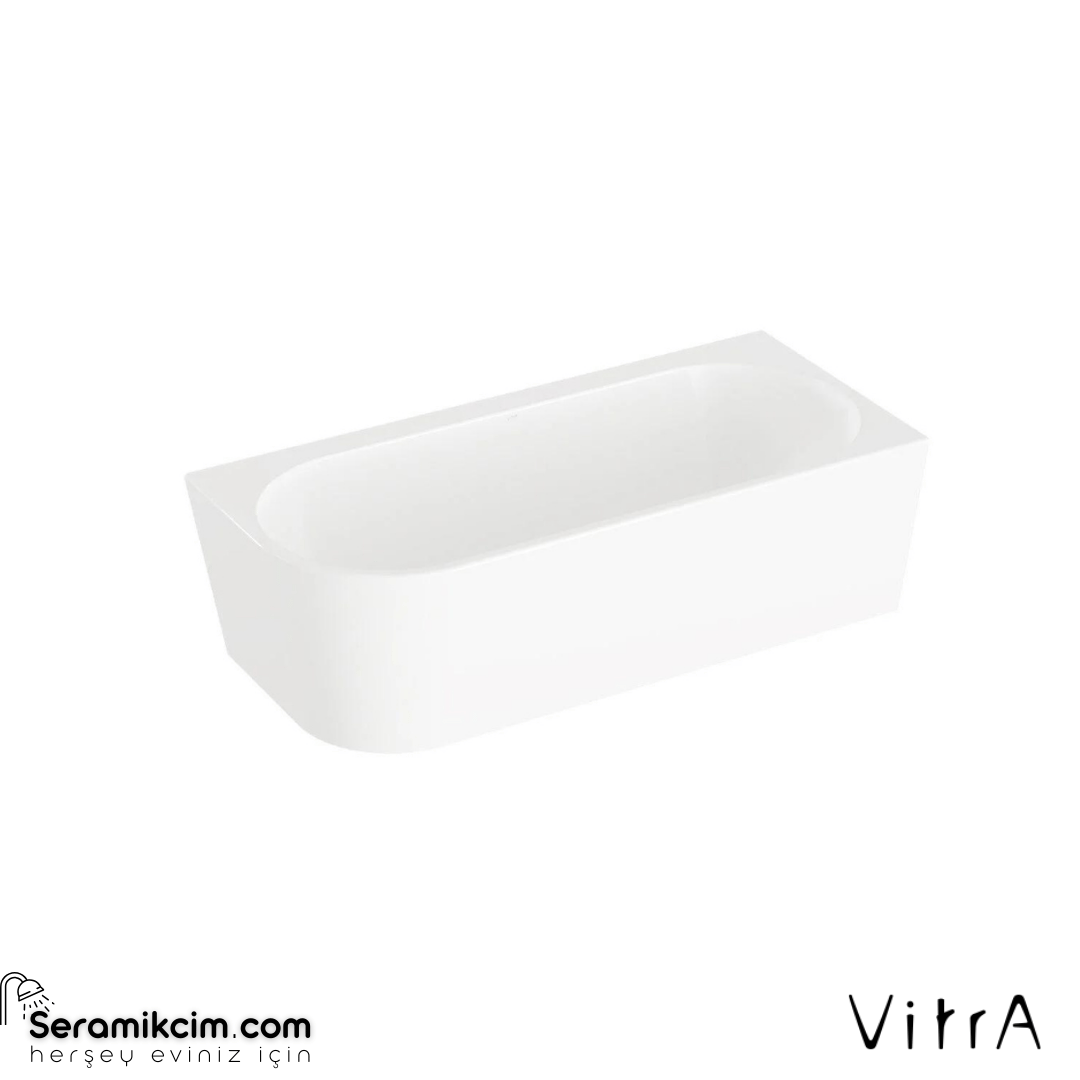 VitrA Geo 180X80 Sağ Köşe Küvet + Ayak Seti + Gizli Sifon