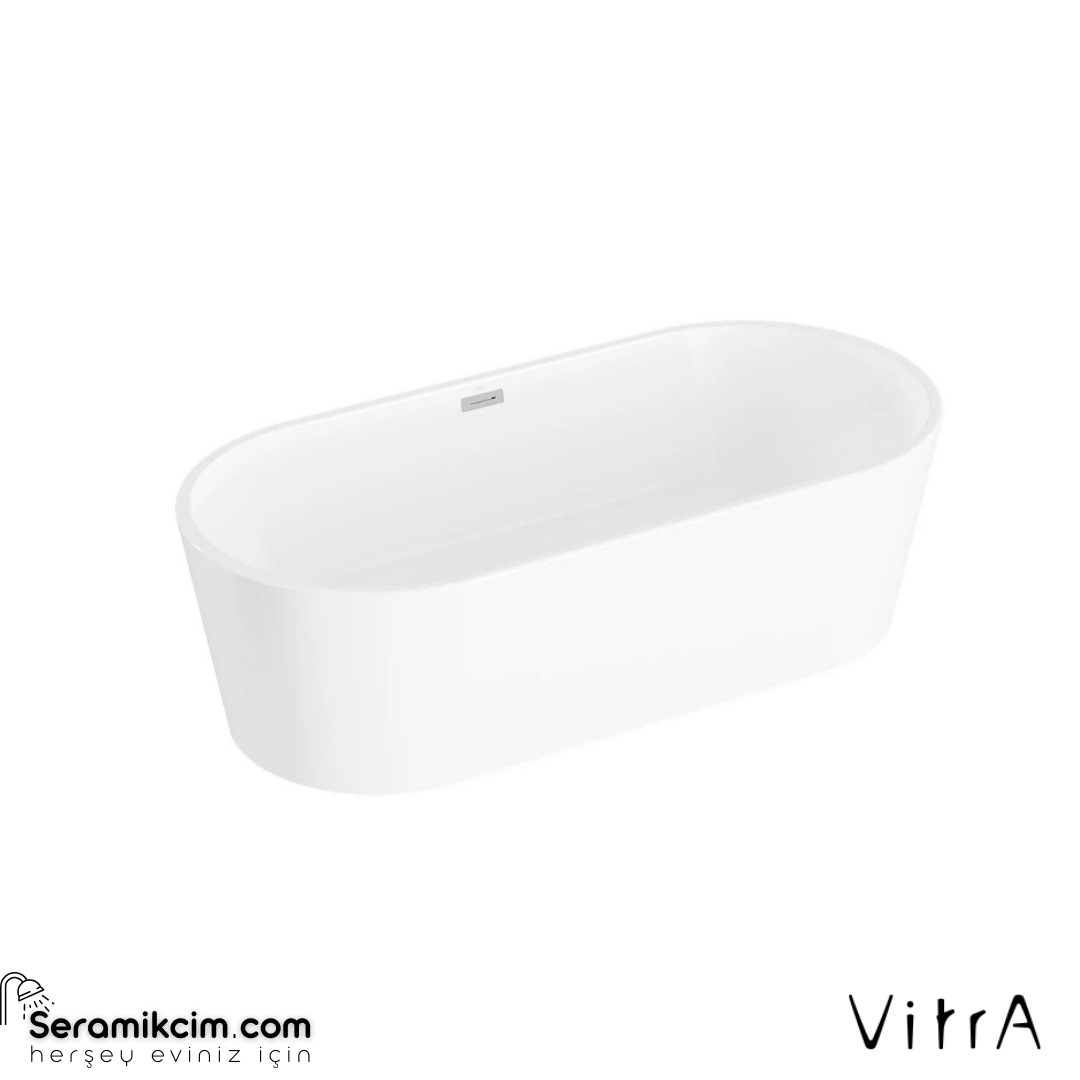 VitrA Geo 190X90 Freestanding Küvet + Ayak Seti + Kare Sifon