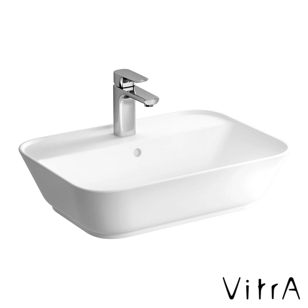 VitrA Geo Çanak Lavabo Dikdörtgen 60x43 Tek Armatür Delikli