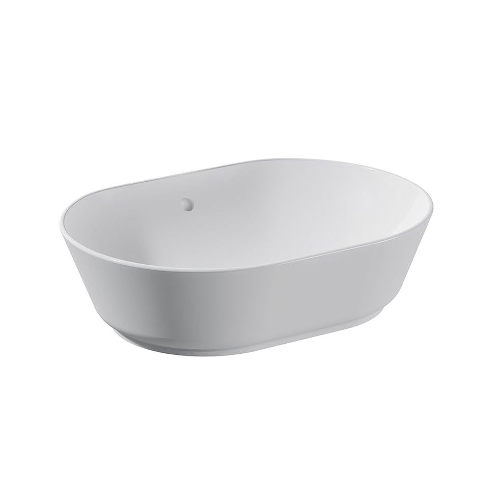 Vitra Geo Çanak Lavabo Oval, 55X40 Cm Armatür Deliksiz, Su Taşma Delikli, Beyaz - 7427B003-0012