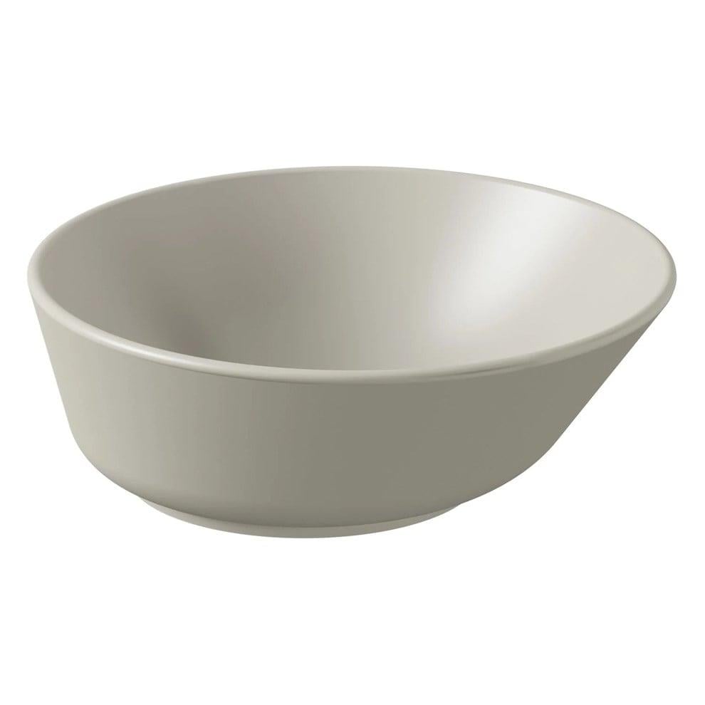 Vitra Geo Çanak Lavabo Yuvarlak, Kompakt, 40X38 Cm Armatür Deliksiz, Su Taşma Deliksiz, Mat Bej - 7421B020-0016