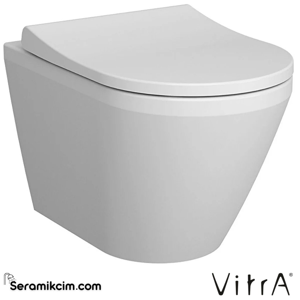 VitrA Integra Asma Klozet Gizli Montajlı, 54 cm Taharet Borulu, Taharet Borusu Girişi Sıva Altı Uygulamalı, Beyaz - 7060L003-0090