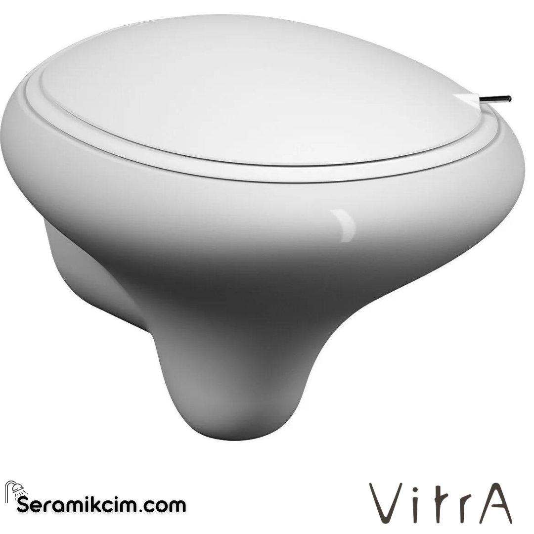 VitrA İstanbul Asma Klozet Rim-ex, Gizli Montajlı, 53 cm Taharet Borulu, Taharet Borusu Girişi Sıva Altı Uygulamalı, Clean, Beyaz - 4518B403-0090
