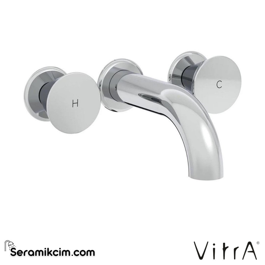 Vitra Liquid Ankastre Lavabo Bataryası (Kısa) Krom A42690 - A42690
