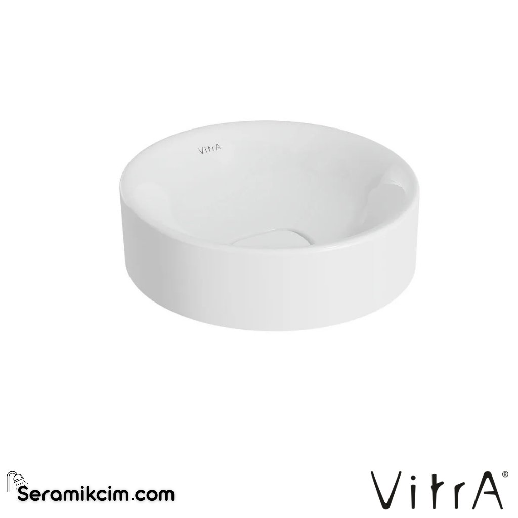 VitrA Metropole Çanak Lavabo Yuvarlak, 40x38 cm Armatür Deliksiz, Su Taşma Deliksiz, Beyaz - 7542B003-0016
