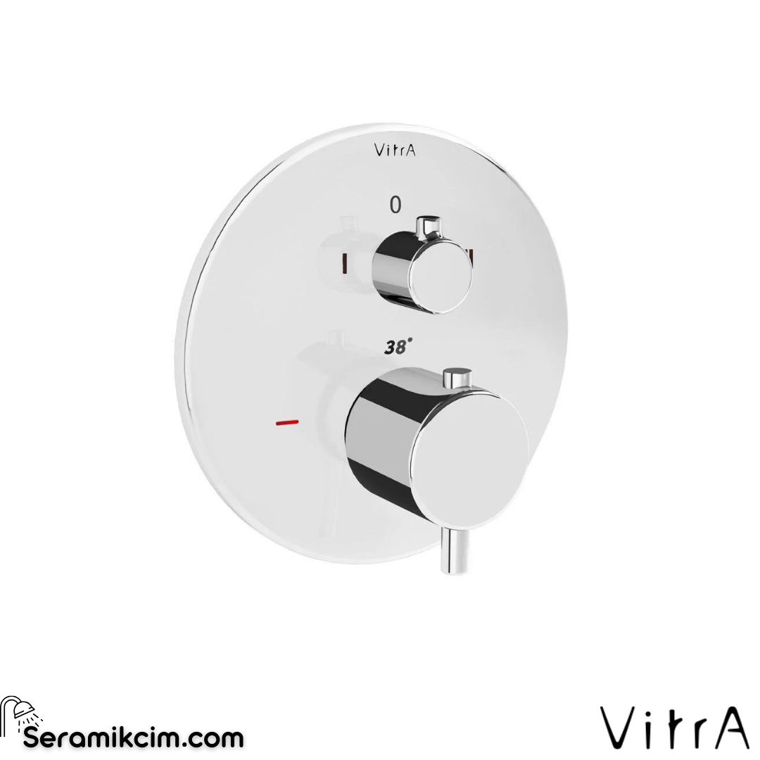 Vitra Origin Ankastre Termostatik Banyo Bataryası (V-Box Sıva Üstü Grubu), Krom