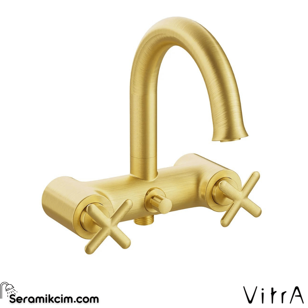 Vitra Origin Classic Banyo Bataryası, Fırçalı Altın