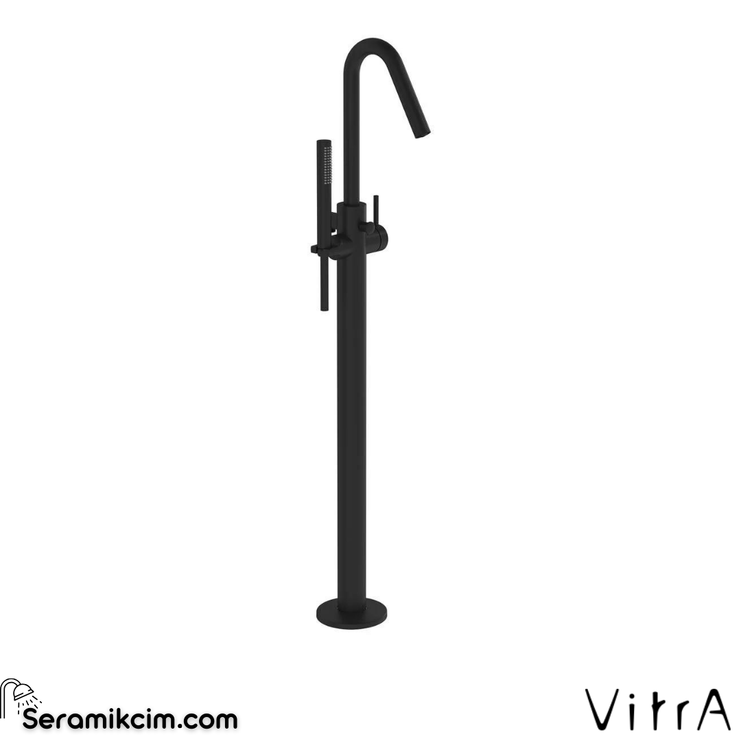 Vitra Origin Küvet Bataryası (Yerden - El Duşlu), Mat Siyah