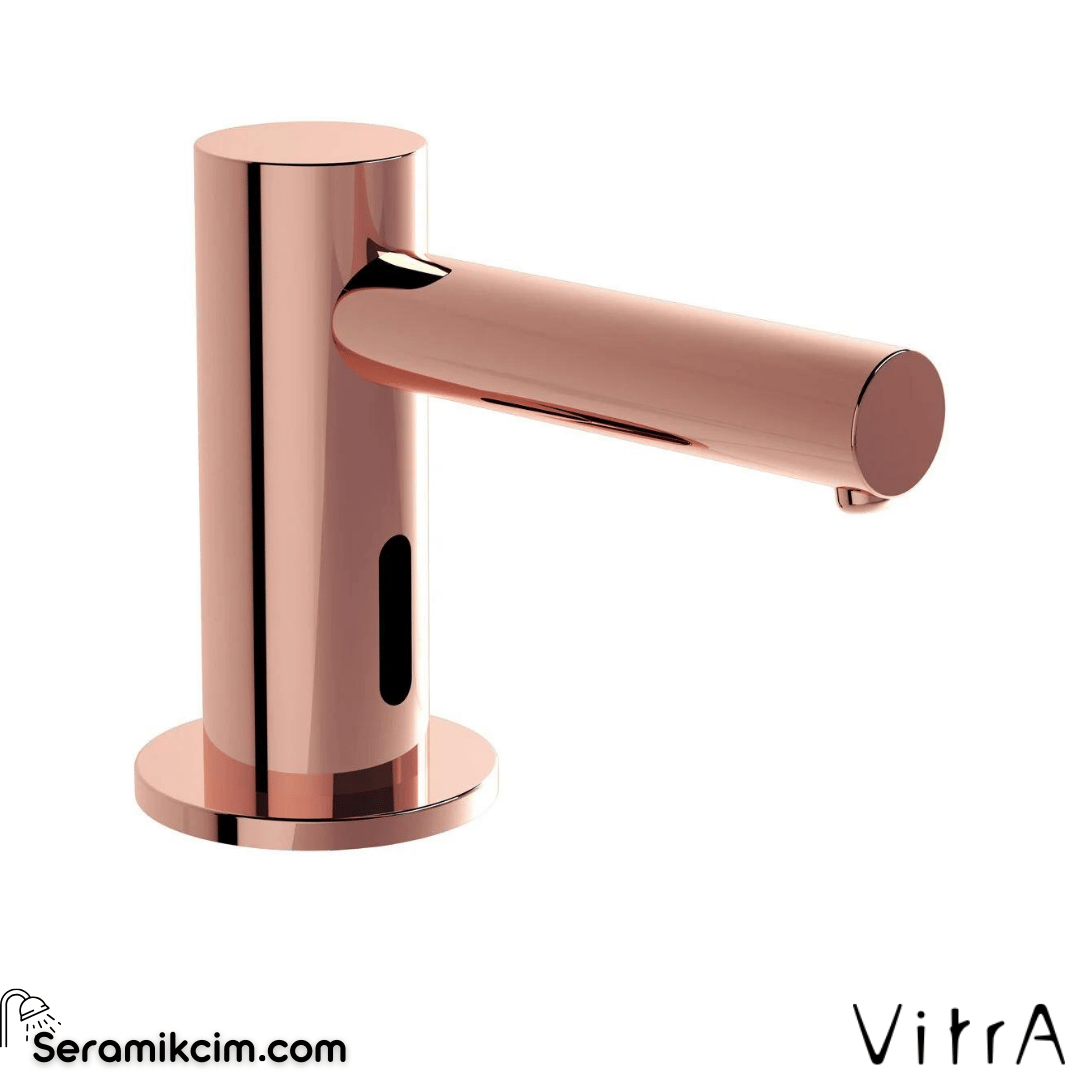 Vitra Origin Temassız Sıvı Sabunluk/Tezgah Üzeri ,Pilli,-Kısa, Bakır
