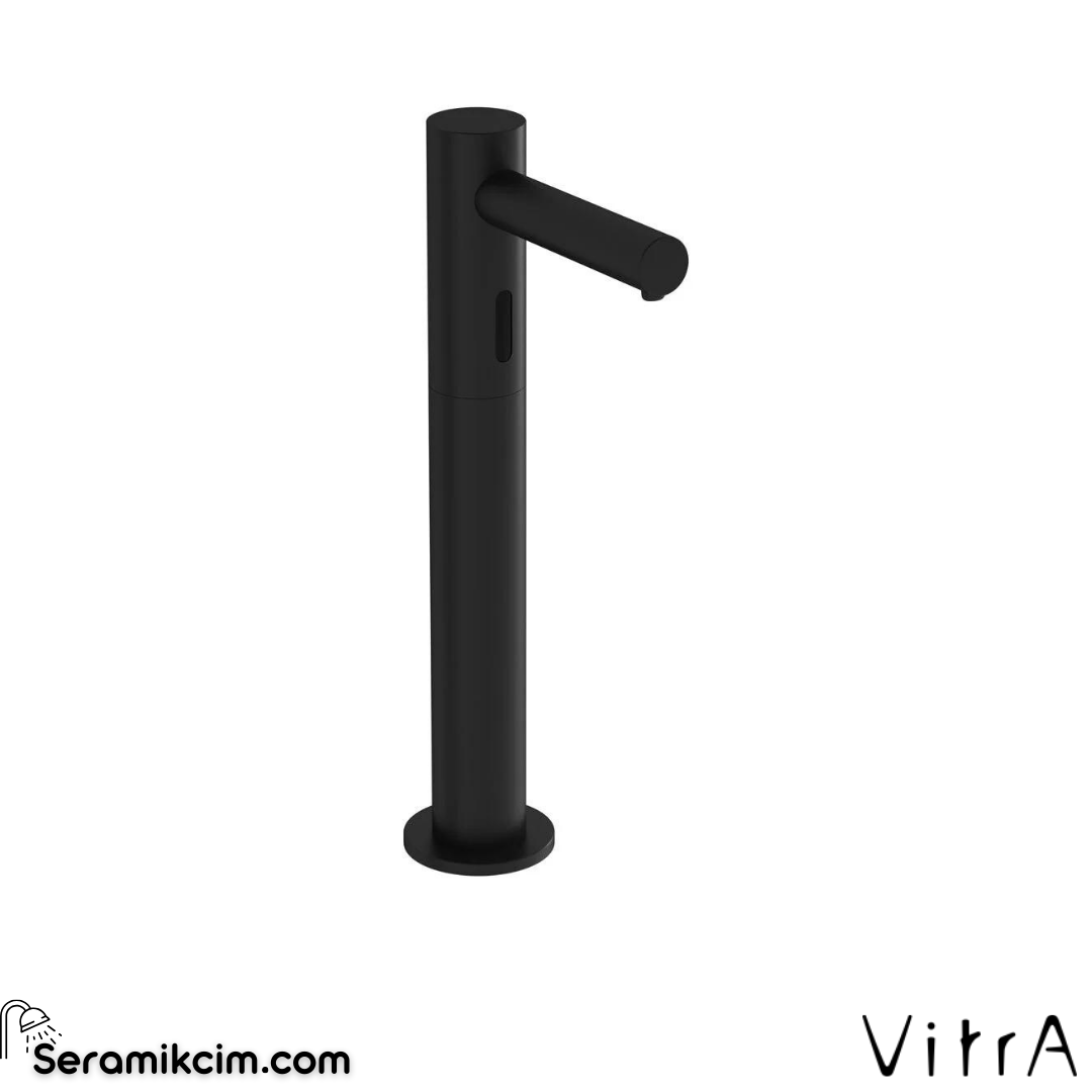 Vitra Origin Temassız Sıvı Sabunluk/Tezgah Üzeri ,Pilli,-Uzun, Mat Siyah