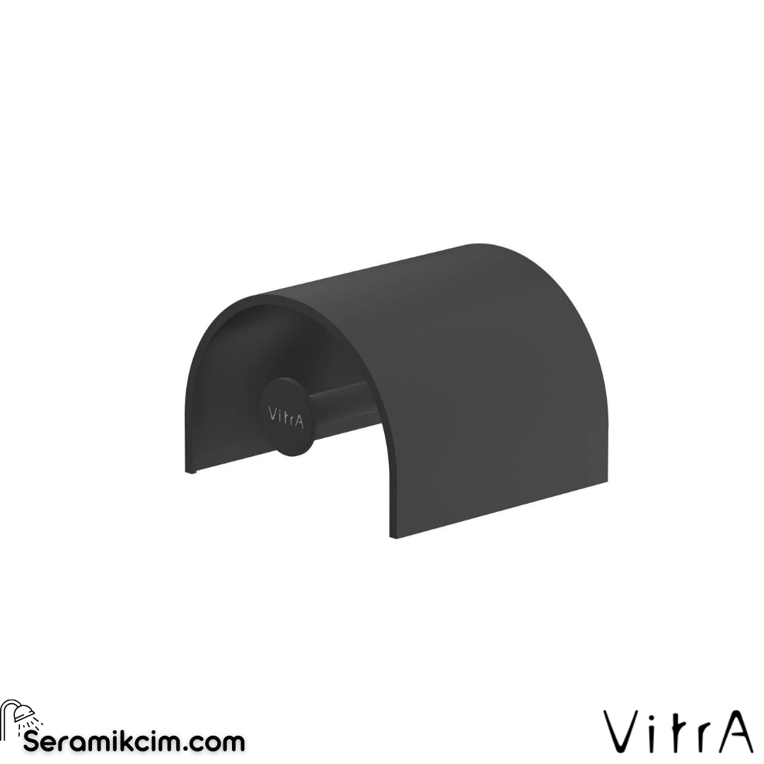 Vitra Origin Tuvalet Kağıtlığı, Kapaklı, Mat Siyah