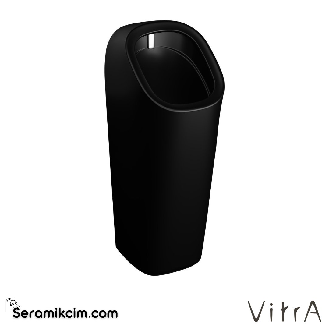 VitrA Plural Pisuvar Rim-ex Temassız, Arkadan Su Girişli, Pilli, Mat Siyah - 7809B083-5330