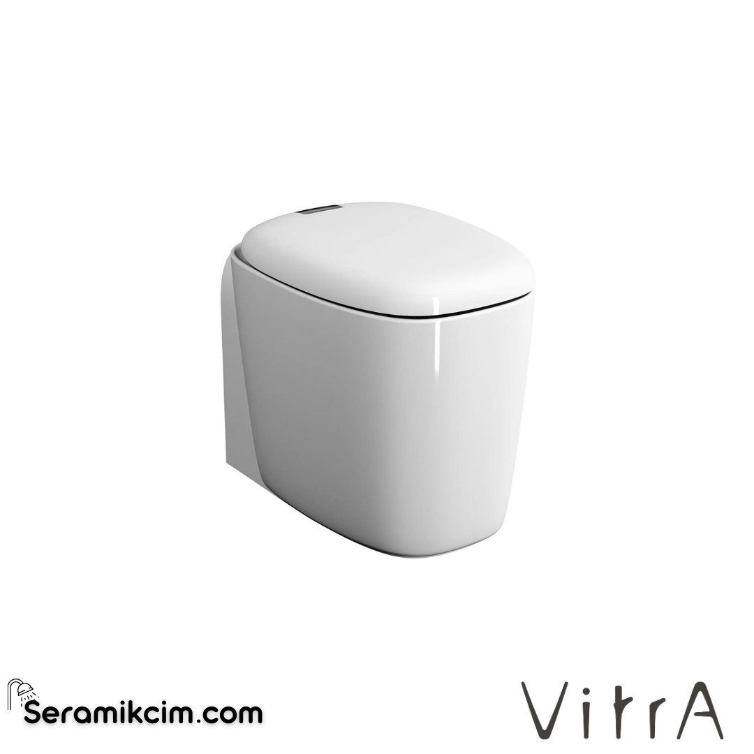 VitrA Plural Yerden Klozet Rim-ex, Duvara Tam Dayalı, 55 cm Taharet Borulu, Taharet Borusu Girişi Sıva Altı Uygulamalı, Clean, Beyaz - 7815B403-0090