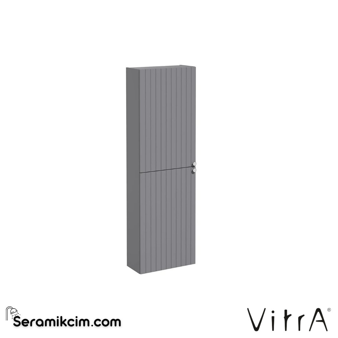 Vitra Root Groove Boy Dolabı, 55 Cm, Dar, Mat Gri - 69116