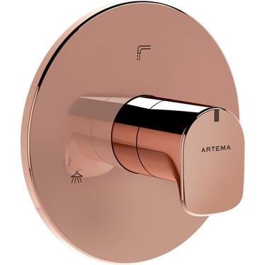 Vitra Root Round Ankastre Termostatik Banyo Bataryası (V-Box Sıva Üstü Grubu), Bakır - A4269626