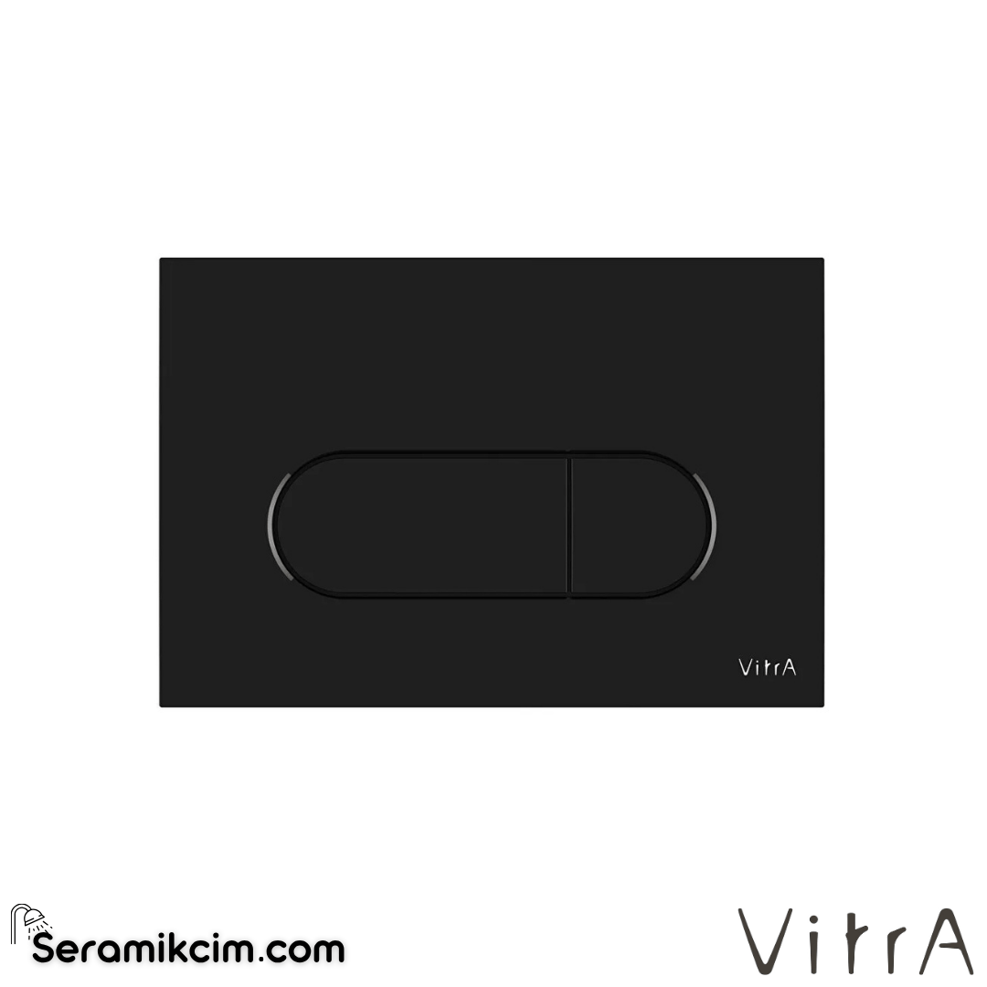 VitrA Root Round Kumanda Paneli, Parlak siyah 740-2250 - 740-2250