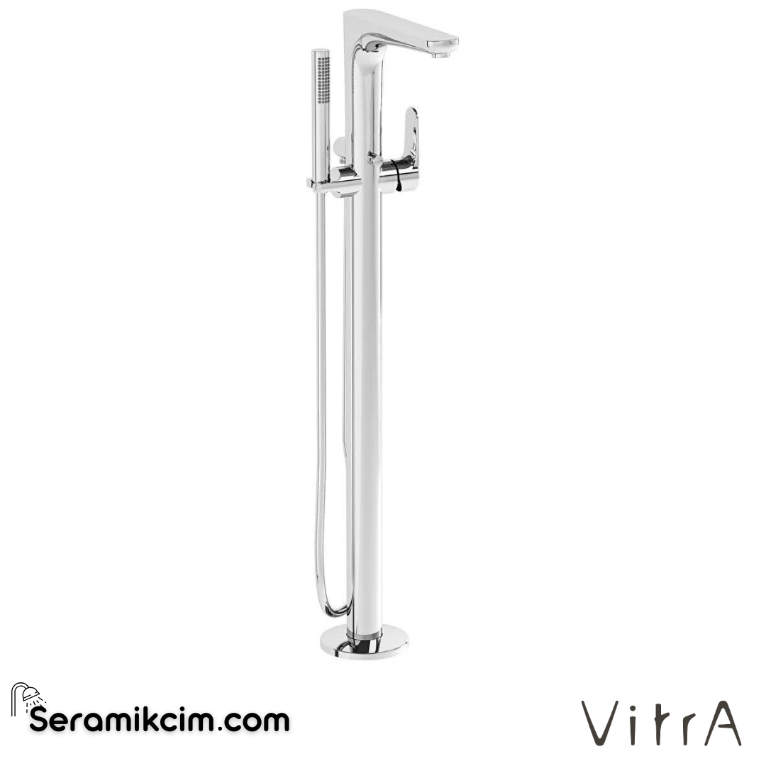 Vitra Root Round Küvet Bataryası (Yerden - El Duşlu), Krom - A42741