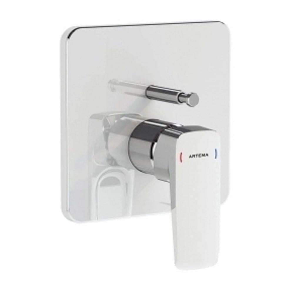 Vitra Root Square Ankastre Banyo Bataryası (V-Box Sıva Üstü Grubu), Krom - A42828