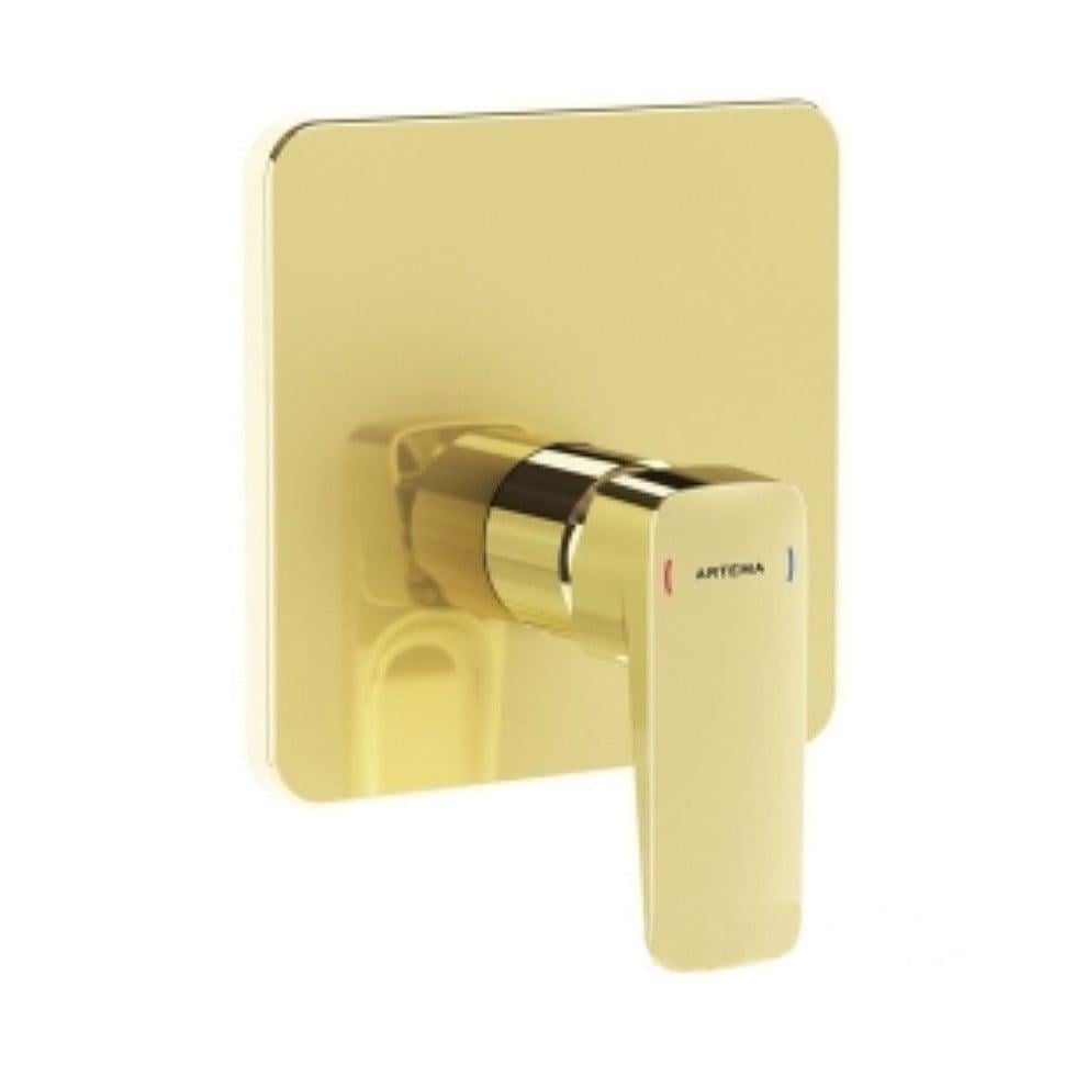 Vitra Root Square Ankastre Duş Bataryası (V-Box Sıva Üstü Grubu), Altın - A4282723