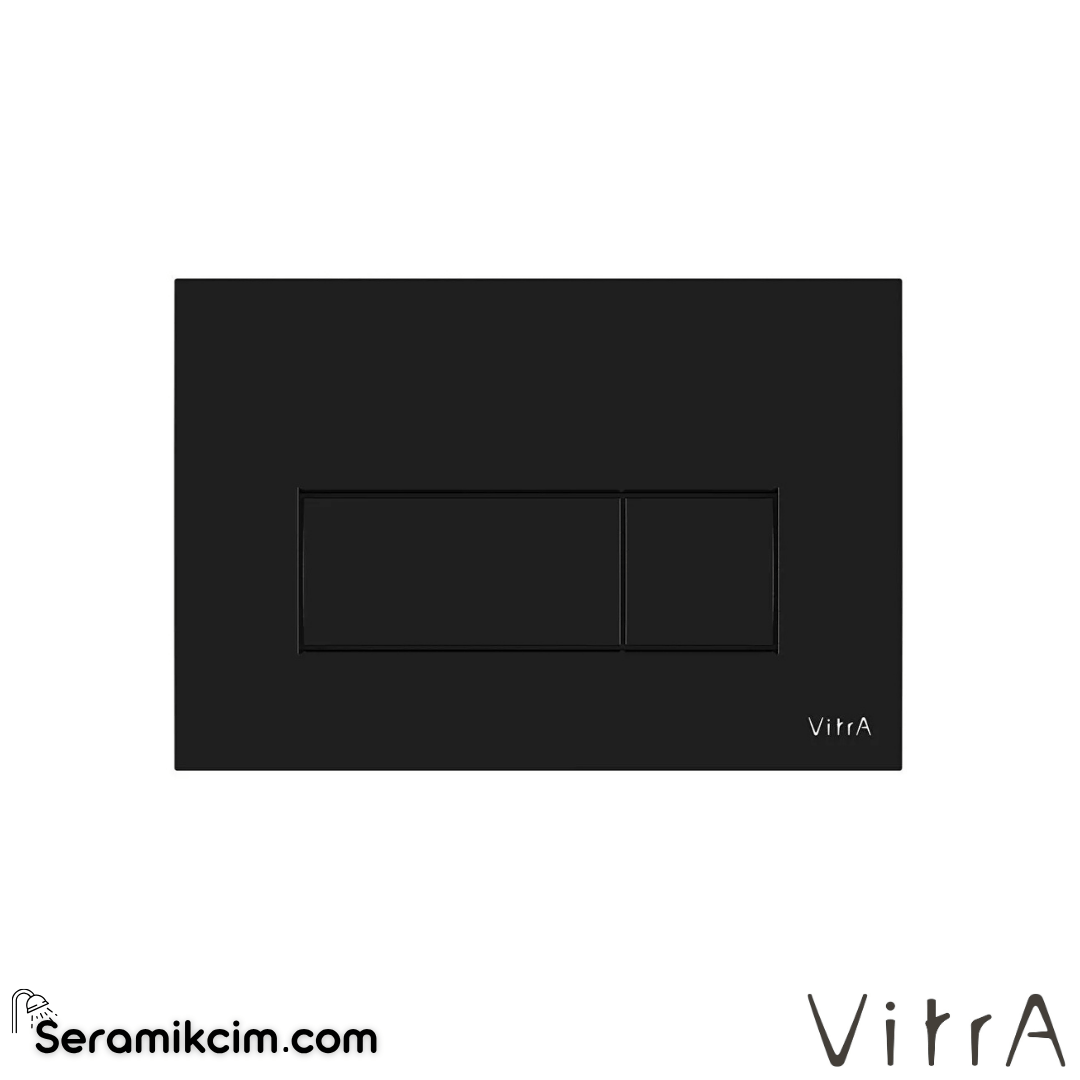 VitrA Root Square Kumanda Paneli, Parlak siyah 740-2350 - 740-2350