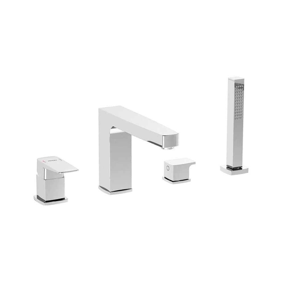 Vitra Root Square Küvet Bataryası (4 Delikli), Krom - A42757