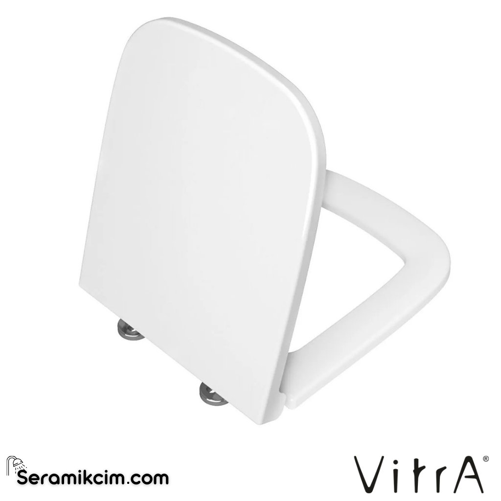 VitrA S20 Klozet Kapağı Duroplast, Üstten Sıkmalı Yavaş Kapanır, Metal Menteşeli, Beyaz 77-003-009 - 77-003-009