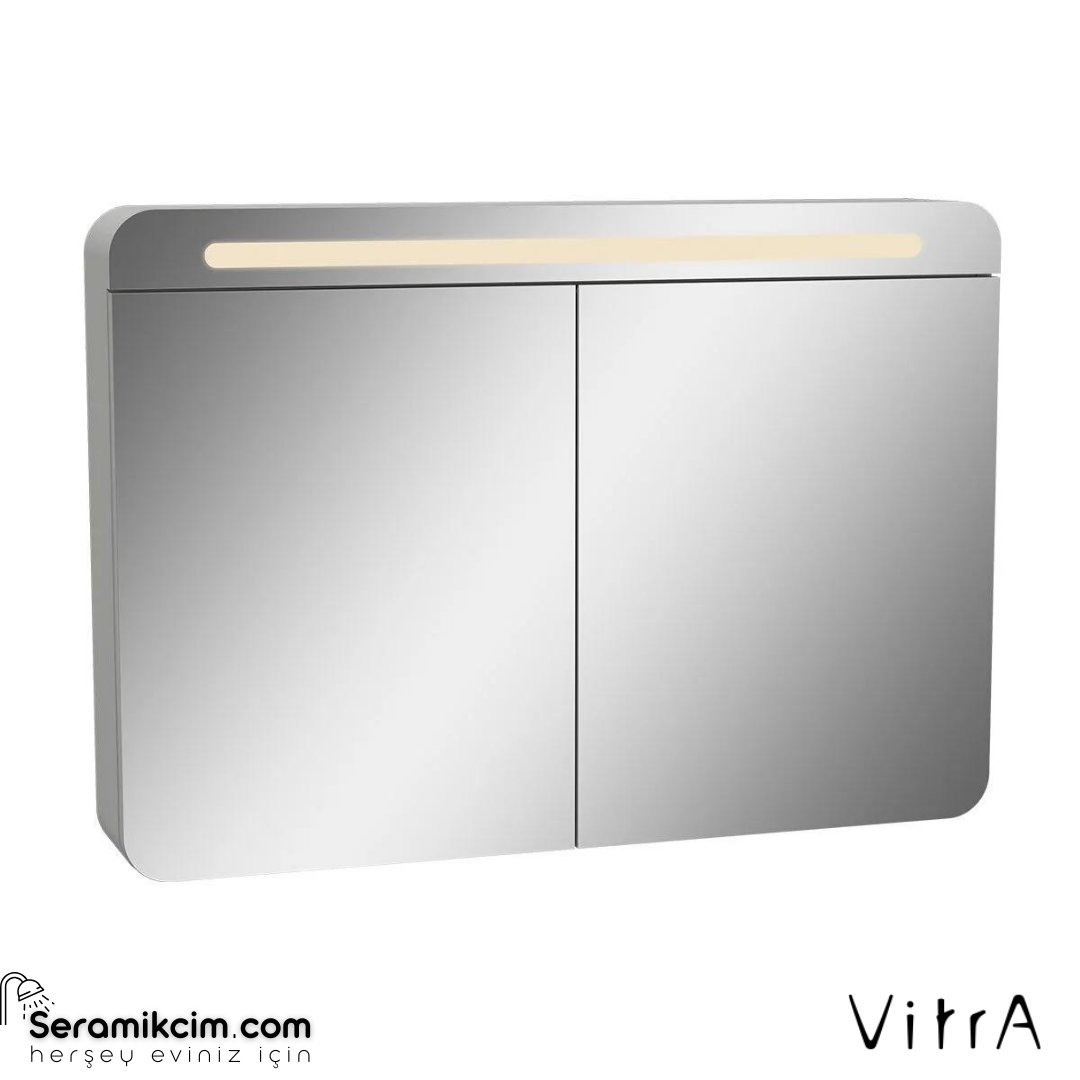 Vitra Sento Dolaplı Ayna, 100 Cm, Mat Açık Gri
