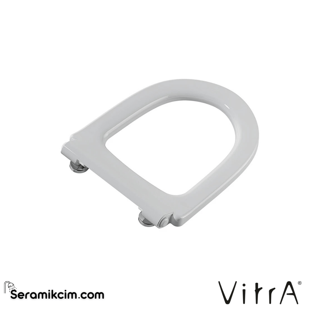 VitrA Sento Klozet Kapağı Duroplast, Üstten Sıkmalı Yavaş Kapanır, Metal Menteşeli, Beyaz 86-003-509 - 86-003-509