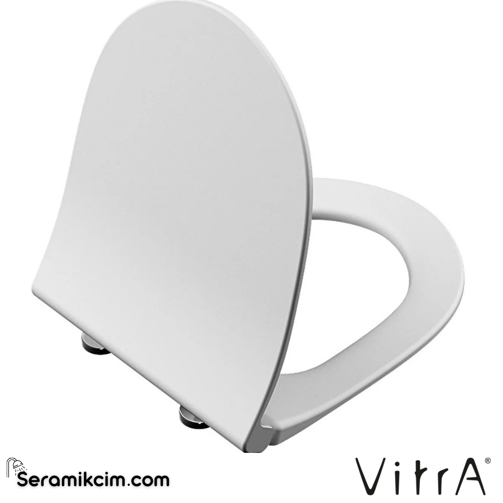 VitrA Sento Klozet Kapağı Slim, Duroplast, Üstten Sıkmalı Yavaş Kapanır, Metal Menteşeli, Beyaz 120-003-001 - 120-003-001
