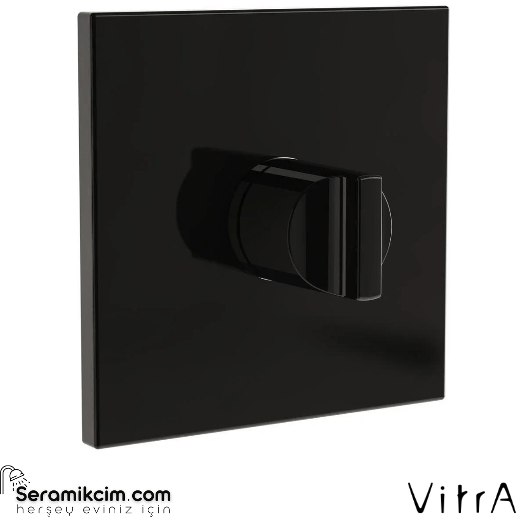 Vitra Suit Ankastre 3 Yönlü  V-Box Sıva Üstü, Parlak Siyah