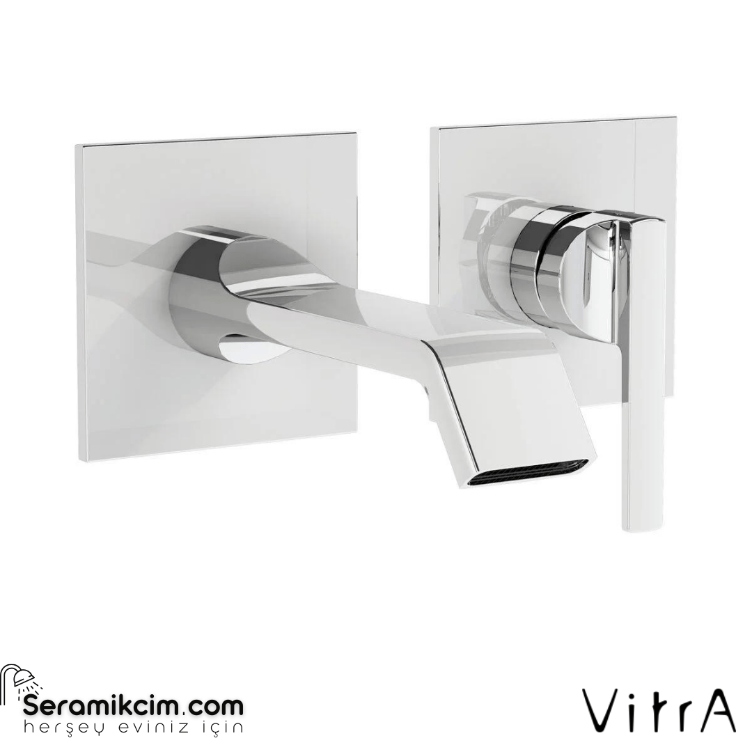 Vitra Suit Ankastre Lavabo Bataryası Sıva Üstü, Krom