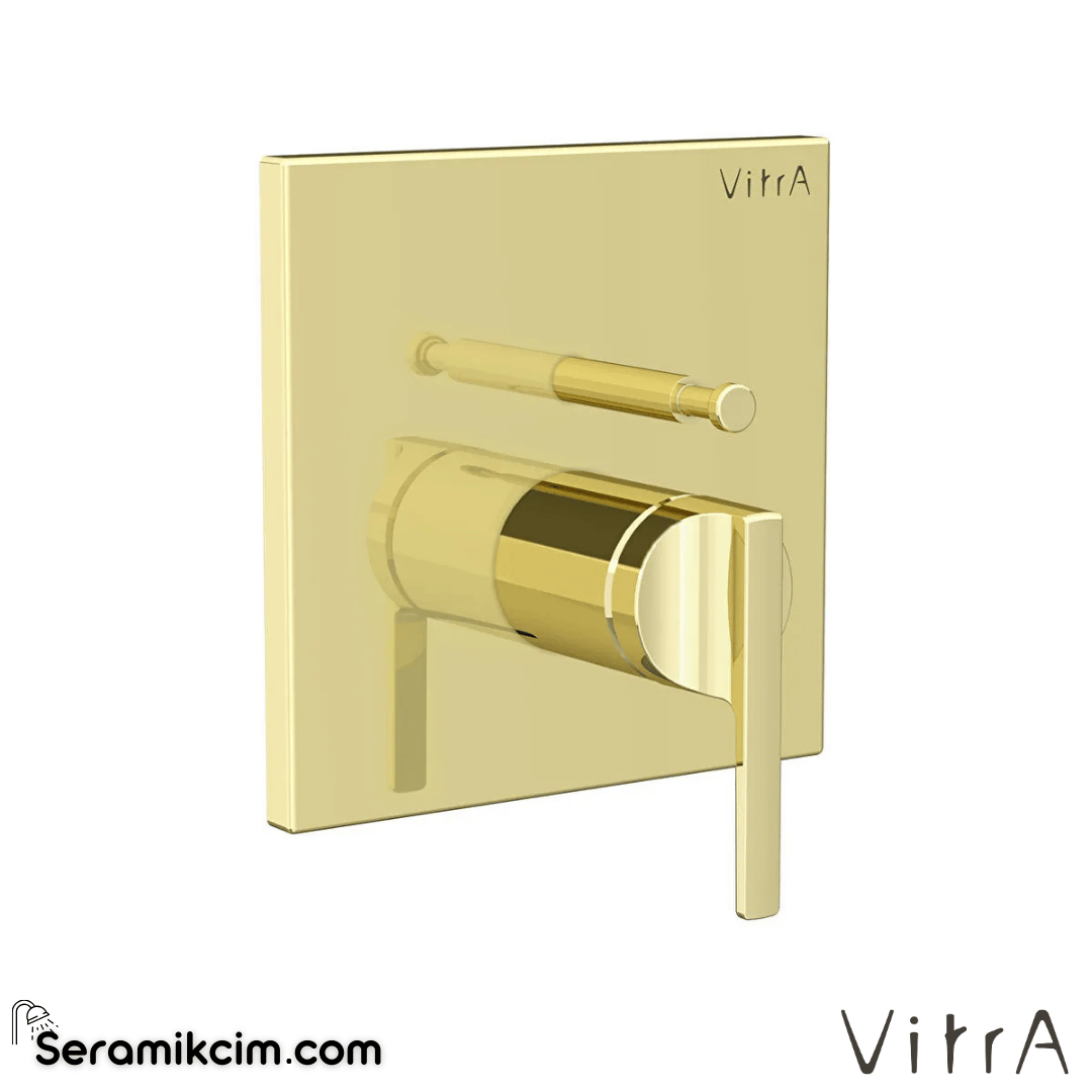 VitrA Suit Ankastre Mekanik Banyo Bataryası (V-Box, sıva üstü grubu) Soft Altın A4282074 - A4282074