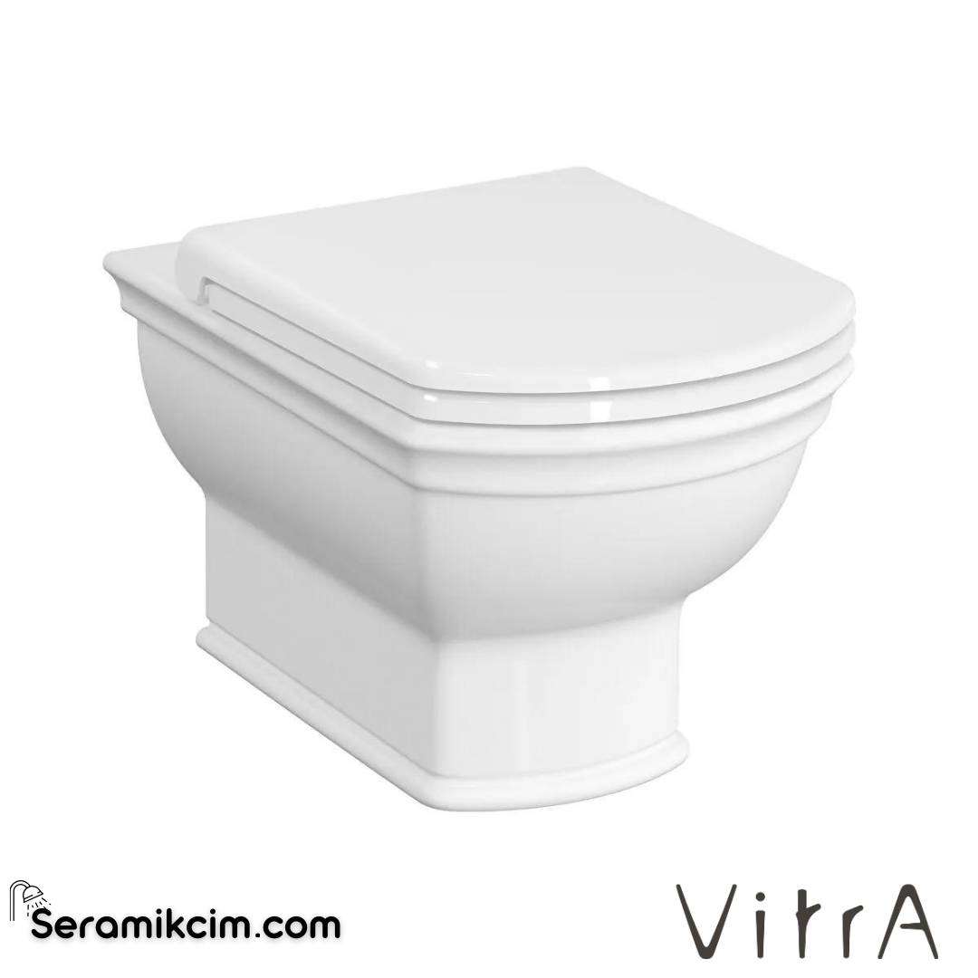 VitrA Valarte Asma Klozet Rim-ex, Gizli Montajlı, 54 cm Taharet Borulu, Taharet Borusu Girişi Sıva Altı Uygulamalı, Beyaz - 7805B403-0090