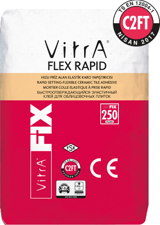 VitrAFix Flex Rapid Gri C2FT 20 kg Flex Seramik Yapıştırıcı