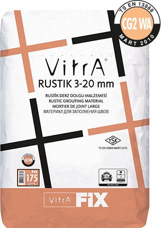 VitrAFix Gri Rustik 3-20 mm CG2 WA 20 kg Derz Dolgu