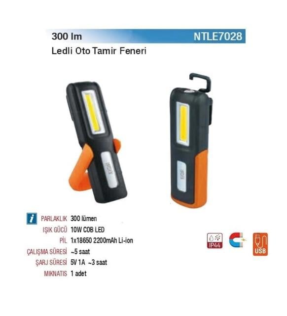 NTLights Ledli El Feneri 300 Lümen NTLE7028