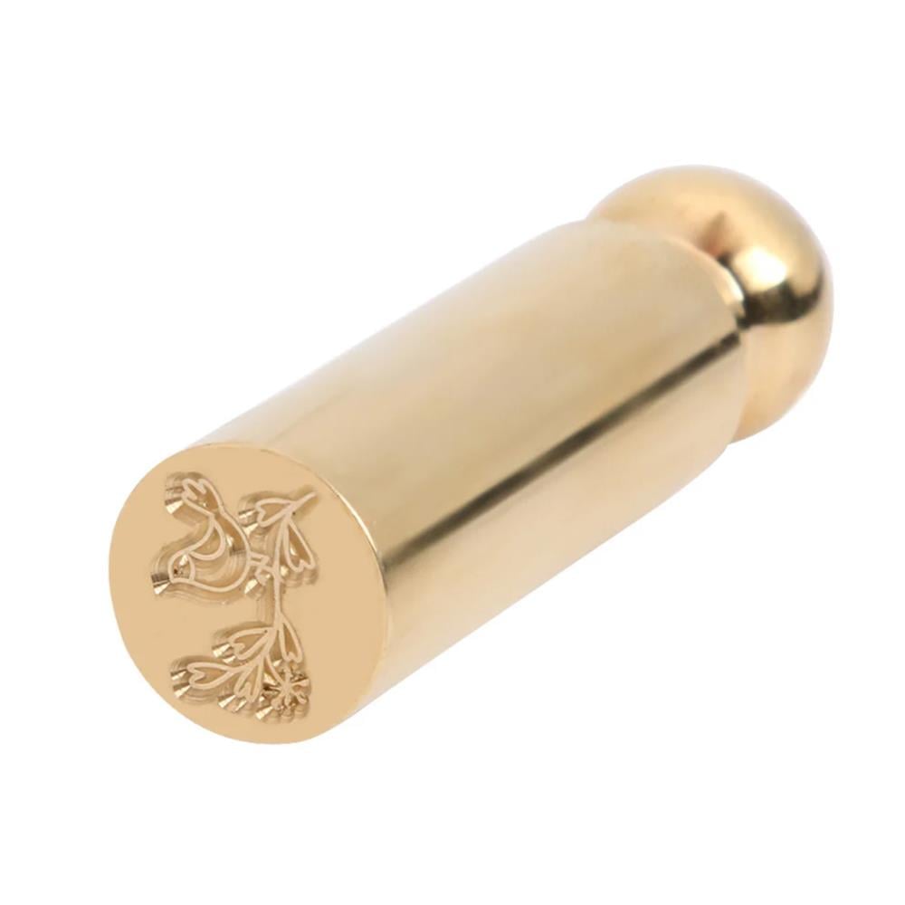 Boş Mum Mühürü Pirinç Silindir Sütun Damga 15x45 mm
