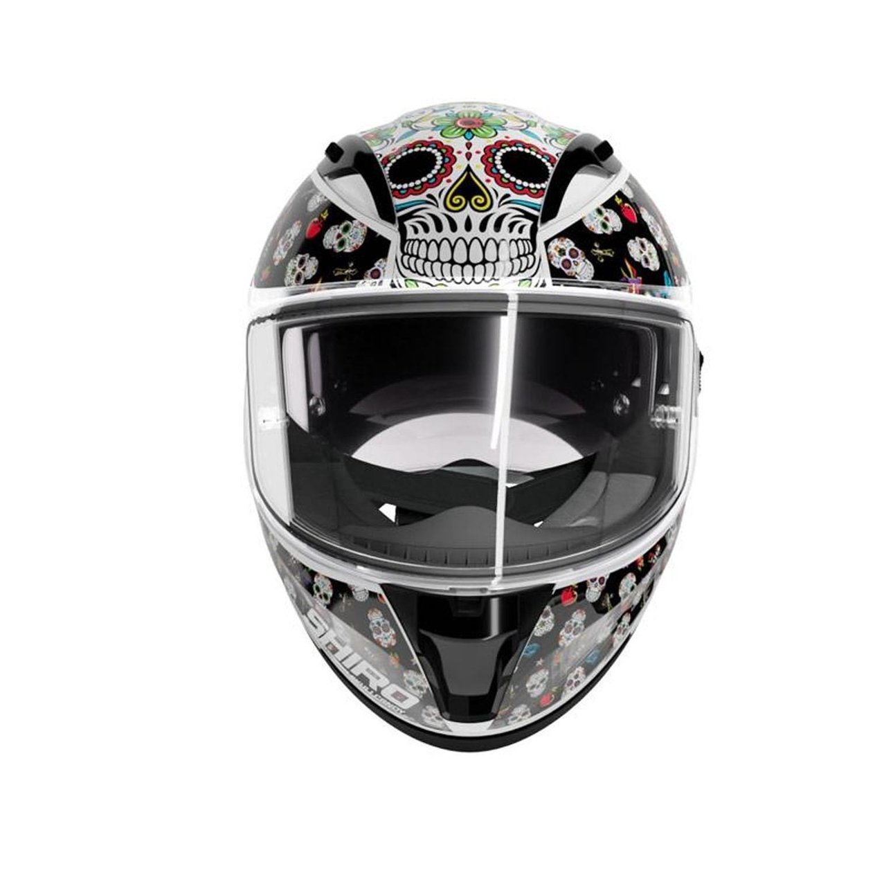 Shiro SH-605 Skull Candy Kapalı Motosiklet Kaskı