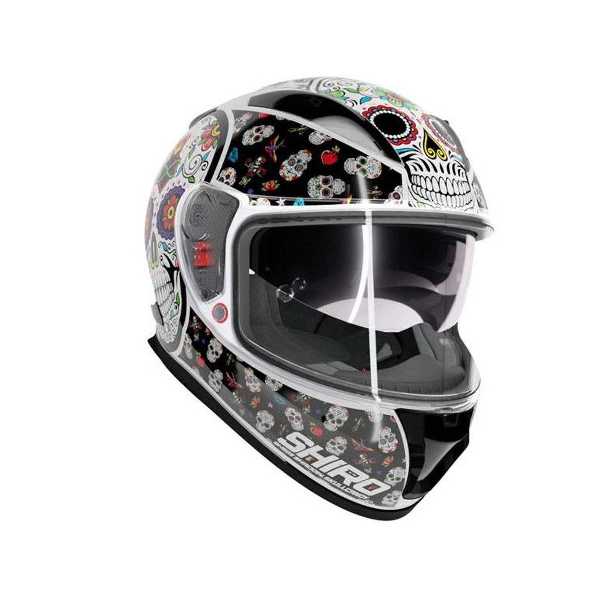 Shiro SH-605 Skull Candy Kapalı Motosiklet Kaskı