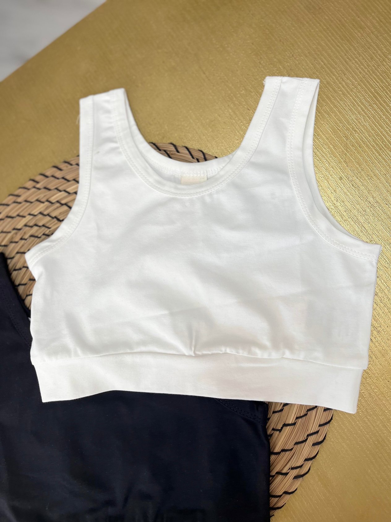 KIZ ÇOCUK GARSON BOY CROP BEYAZ