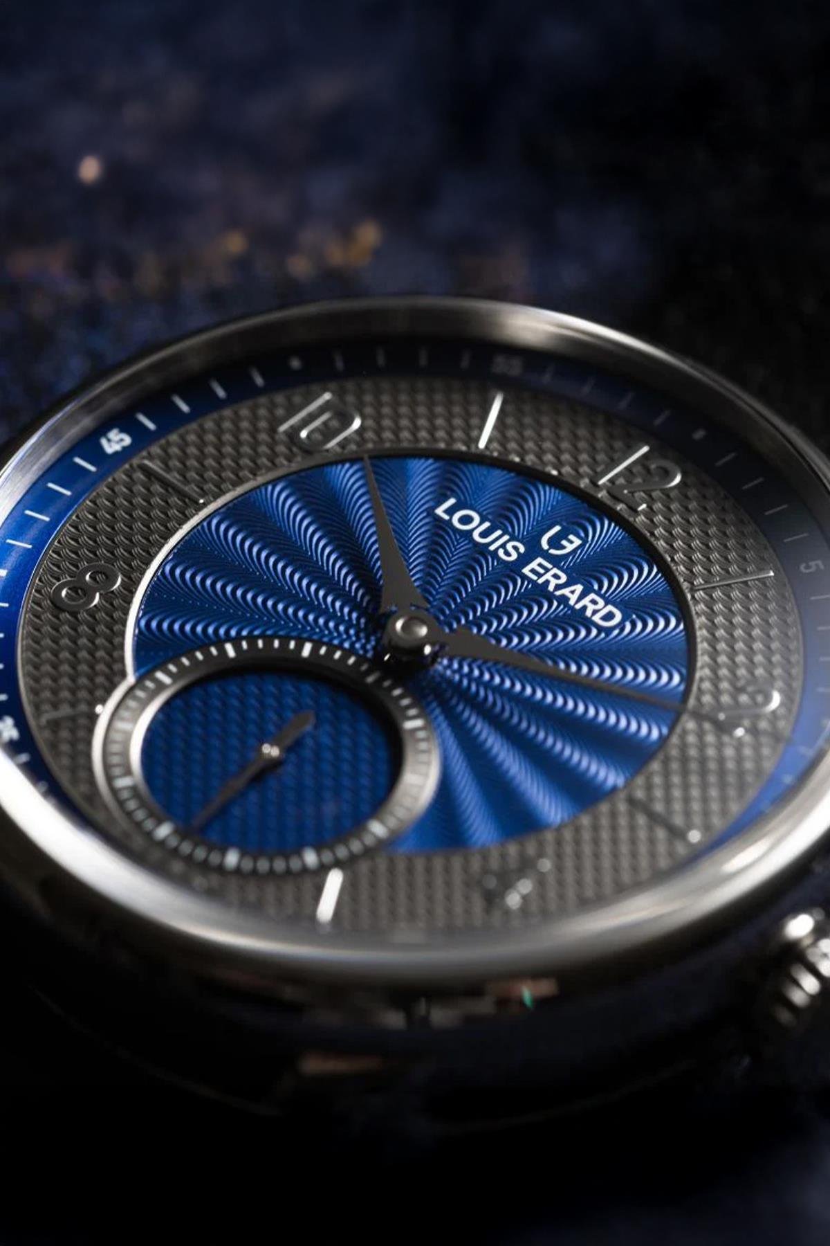 Petite Seconde Guilloché Anthracite Blue
