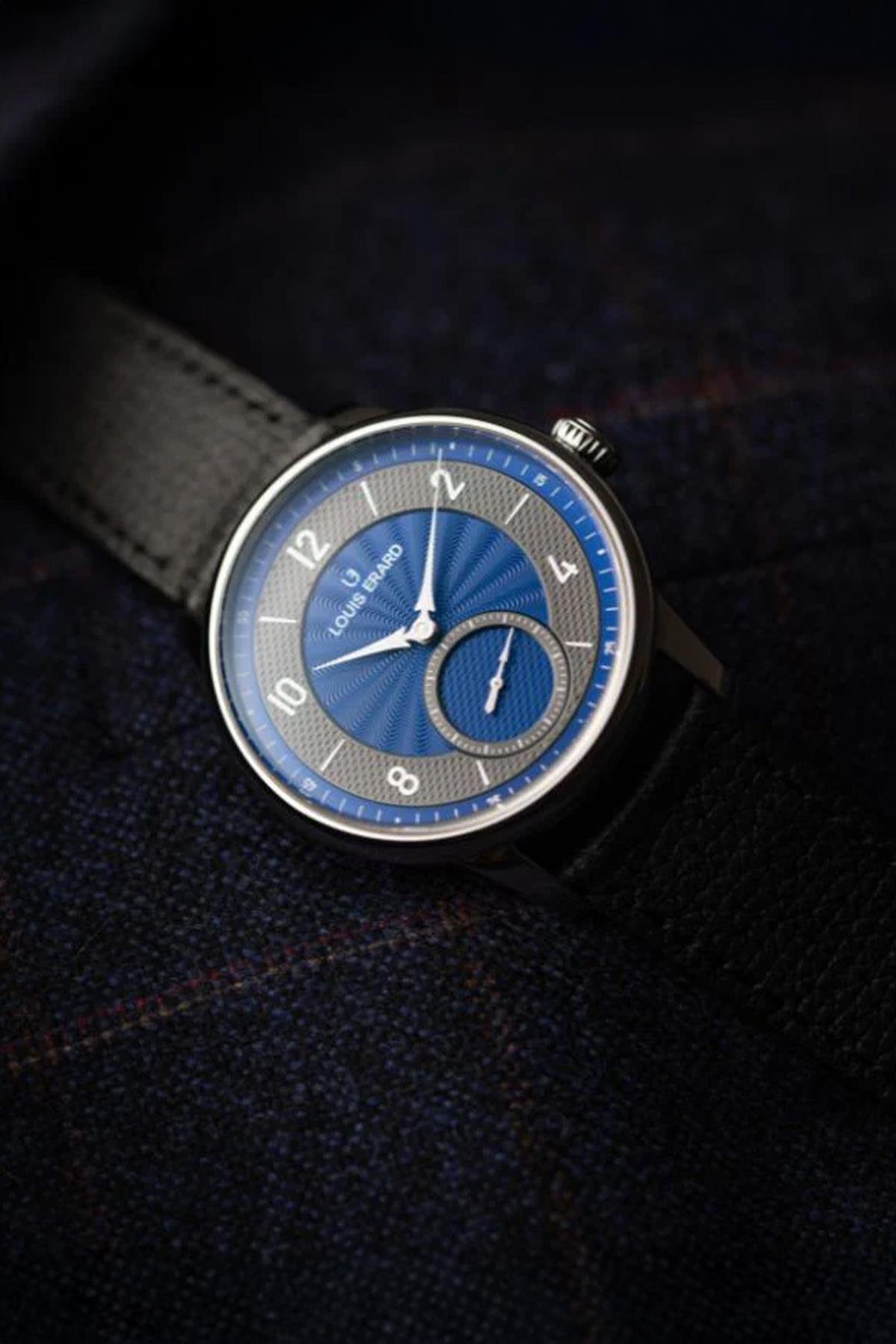Petite Seconde Guilloché Anthracite Blue