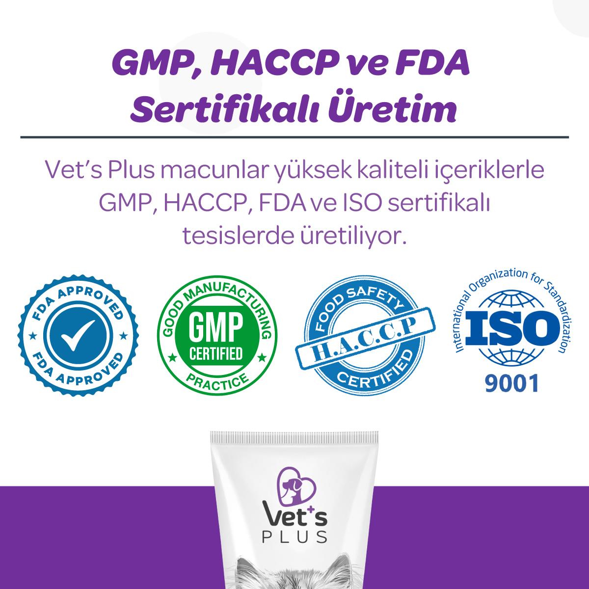 Vets Plus Sterilised Kısırlaştırılmış Kediler İçin Malt Kedi Macunu 100gr