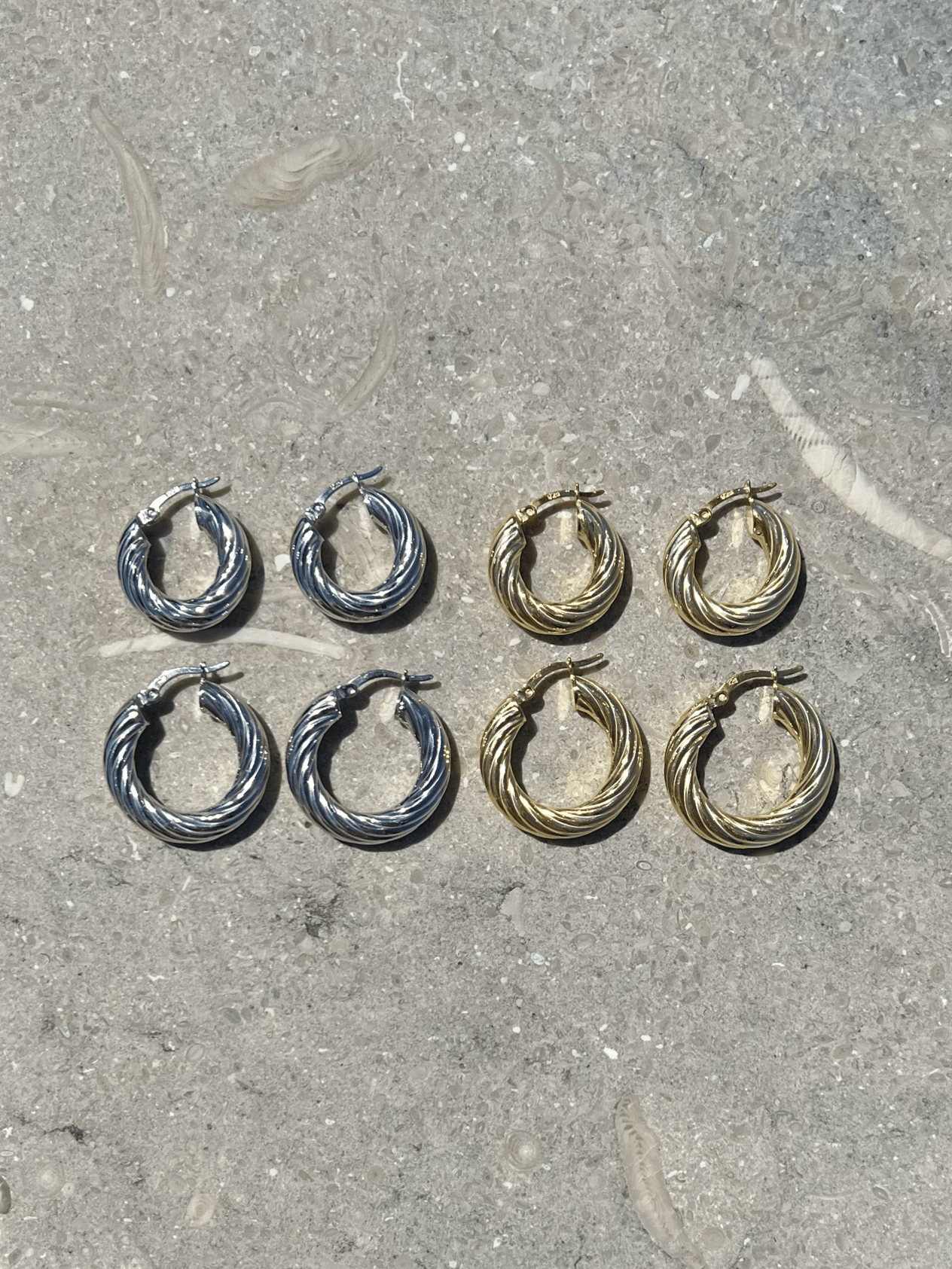 925 Gümüş | Burgu Halka Küpe (2cm)