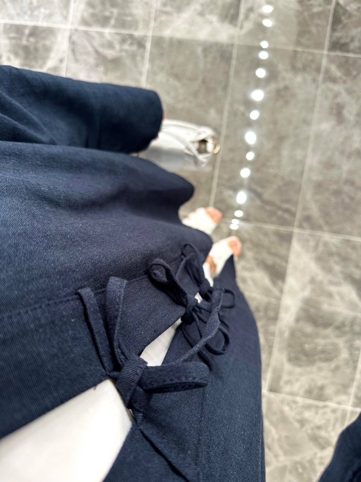 Abasi Üç Bağlamalı Pinterest Lacivert Kimono