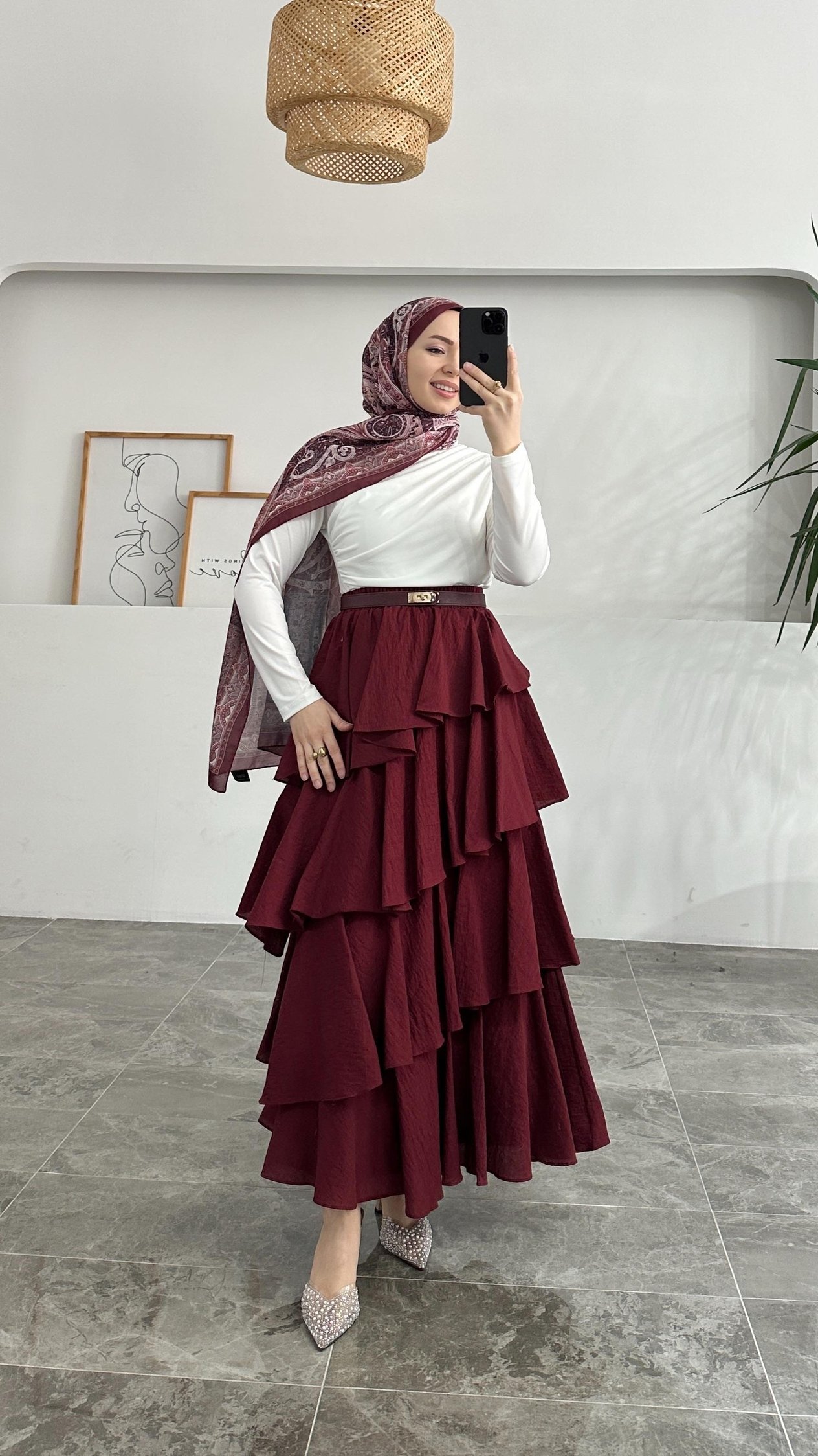 Tria Premium Kat Kat Bordo Etek 