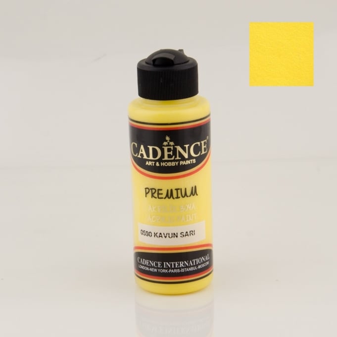 PREMIUM AKRİLİK BOYA 0590 KAVUN SARI 120ML