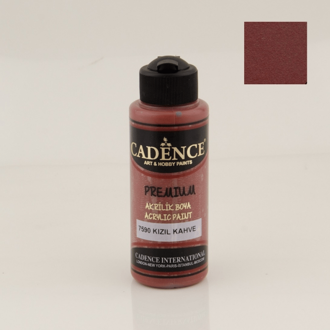 PREMIUM AKRİLİK BOYA 7590 KIZIL KAHVE 120ML